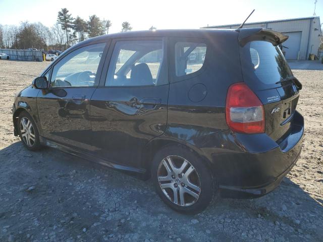 JHMGD38607S001501 - 2007 HONDA FIT S შავი ფოტო 2
