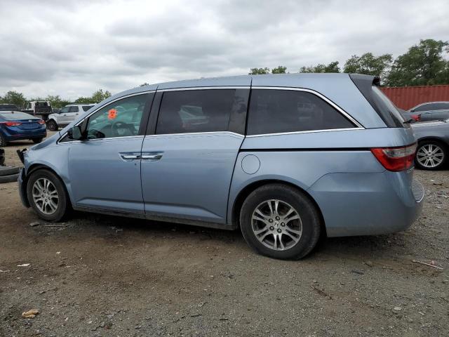 5FNRL5H68BB048273 - 2011 HONDA ODYSSEY EXL BLUE photo 2