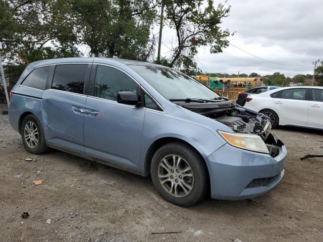 5FNRL5H68BB048273 - 2011 HONDA ODYSSEY EXL BLUE photo 4