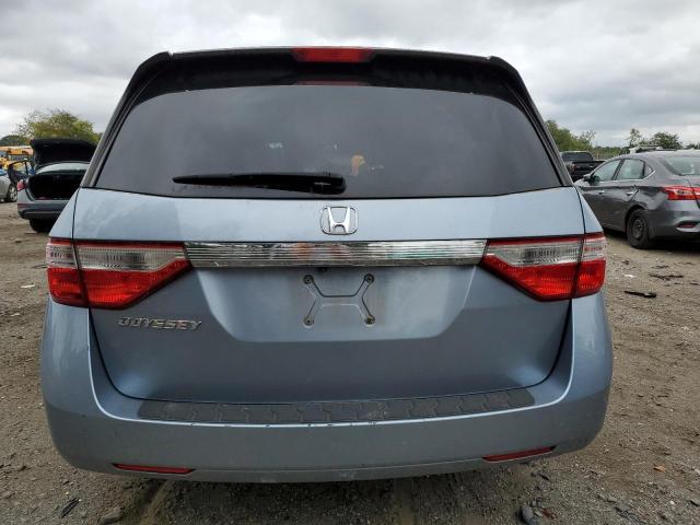 5FNRL5H68BB048273 - 2011 HONDA ODYSSEY EXL BLUE photo 6