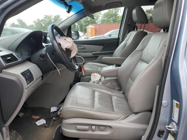 5FNRL5H68BB048273 - 2011 HONDA ODYSSEY EXL BLUE photo 7