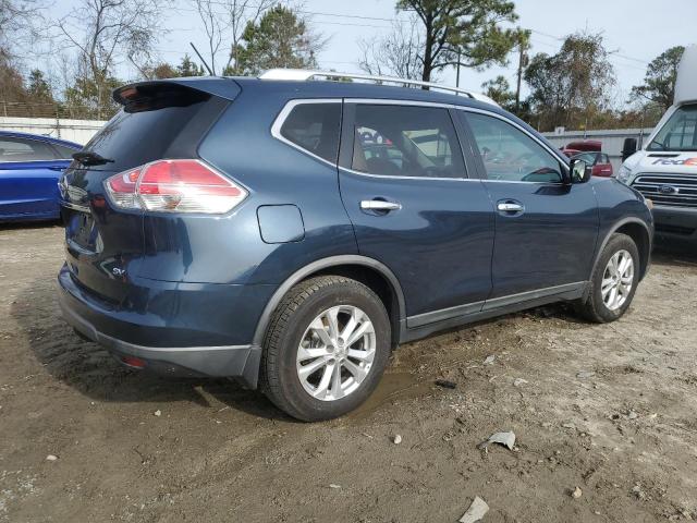 KNMAT2MT0GP665347 - 2016 NISSAN ROGUE S BLUE photo 3