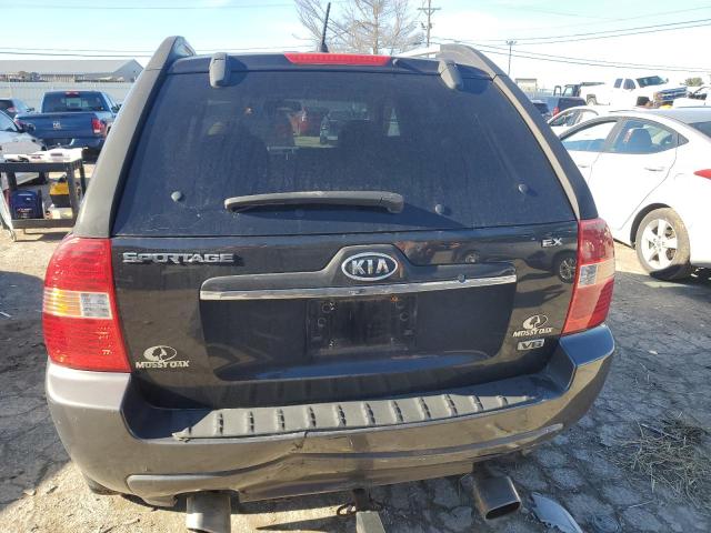 KNDJE723677346867 - 2007 KIA SPORTAGE EX BLACK photo 6