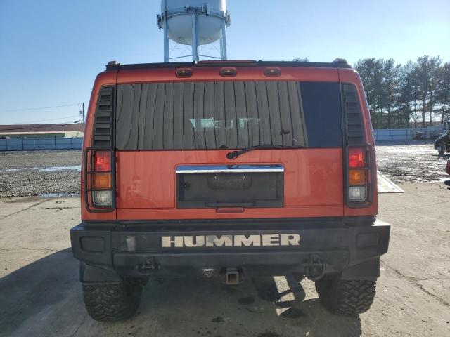 5GRGN23U63H137863 - 2003 HUMMER H2 ORANGE photo 6