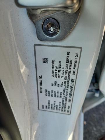 5YJ3E1EA6NF375695 - 2022 TESLA MODEL 3 Ağ foto 12