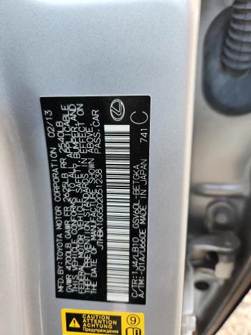 JTHBK1GG5D2051238 - 2013 LEXUS ES 350 银色 照片 12