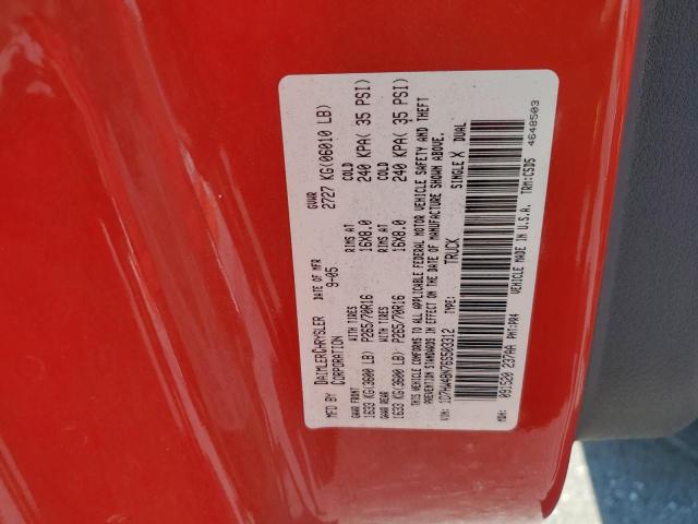 1D7HW48N76S503312 - 2006 DODGE DAKOTA QUAD SLT Qırmızı foto 12