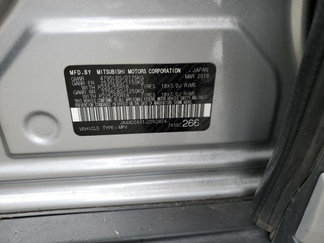 JA4AD2A31JZ052824 - 2018 MITSUBISHI OUTLANDER ES SILVER photo 13
