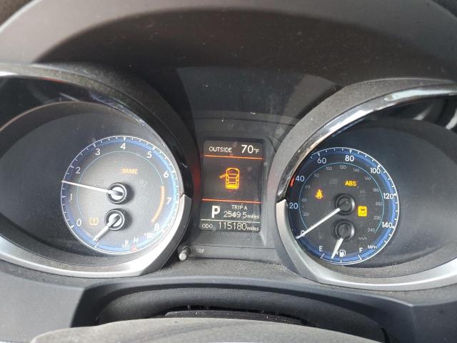 2T1BURHE4FC374482 - 2015 TOYOTA COROLLA L BLACK photo 9