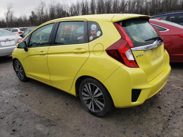 3HGGK5G80FM767114 - 2015 HONDA FIT EX YELLOW photo 2