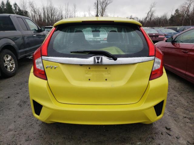 3HGGK5G80FM767114 - 2015 HONDA FIT EX YELLOW photo 6