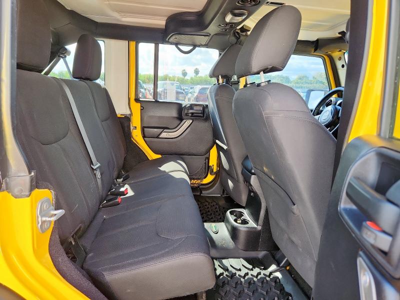 1C4BJWDG3FL636497 - 2015 JEEP WRANGLER U SPORT Sarı foto 10