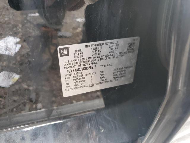 1GYS4AKJ9GR355273 - 2016 CADILLAC ESCALADE BLACK photo 13