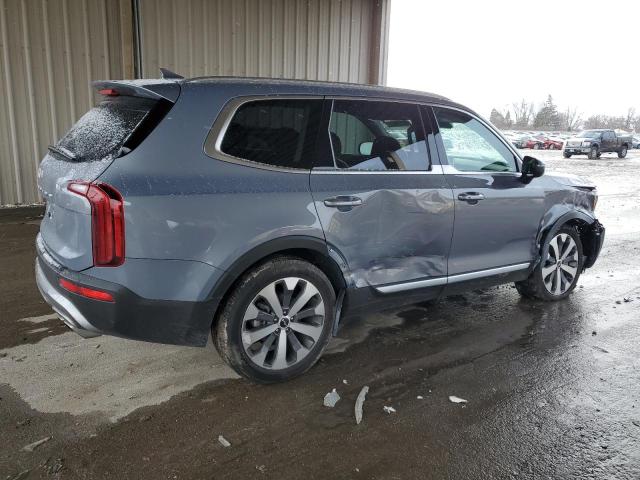 5XYP6DHC0NG244137 - 2022 KIA TELLURIDE S BLUE photo 3