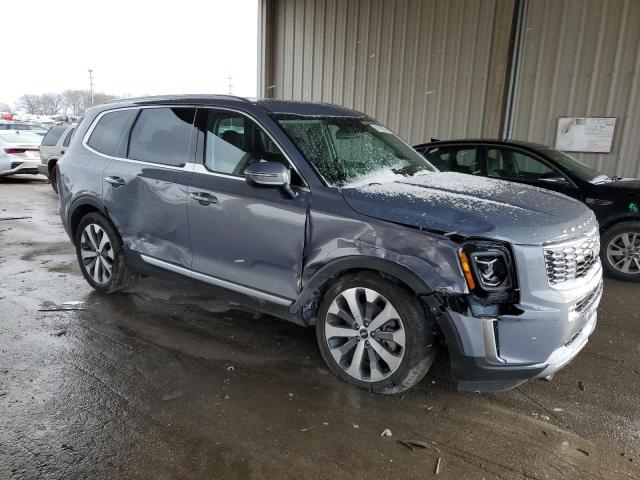 5XYP6DHC0NG244137 - 2022 KIA TELLURIDE S BLUE photo 4