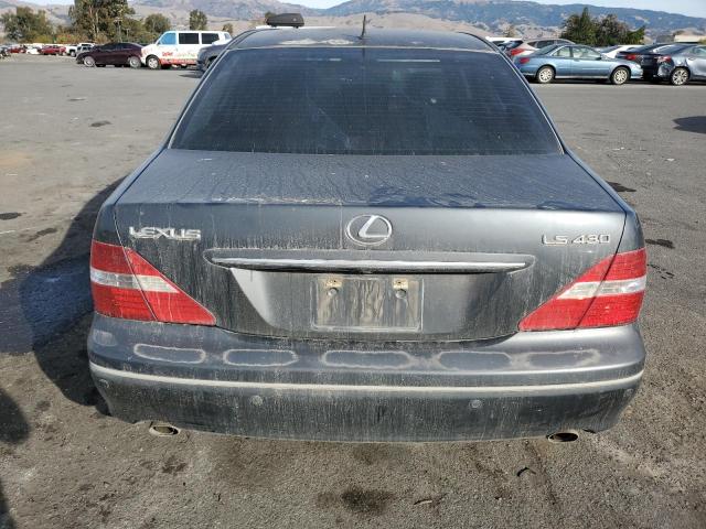 JTHBN36F355009582 - 2005 LEXUS LS 430 GRAY photo 6