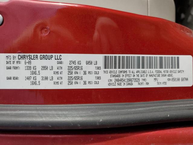 2A8HR54139R673529 - 2009 CHRYSLER TOWN & COU TOURING 红色 照片 13