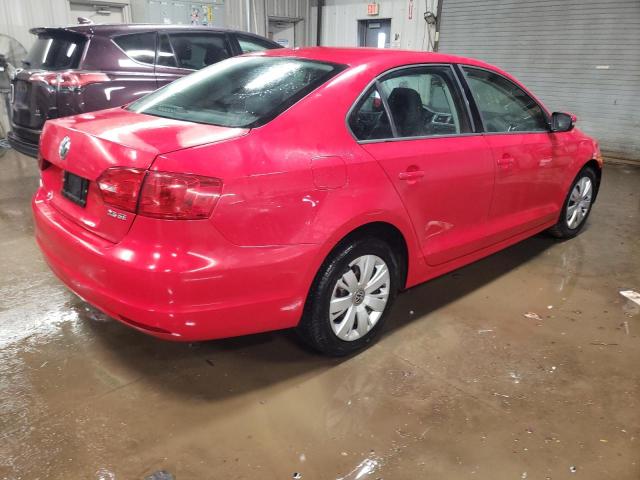 3VWDP7AJ8CM031296 - 2012 VOLKSWAGEN JETTA SE RED photo 3