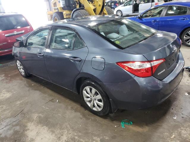 2T1BURHE7FC447134 - 2015 TOYOTA COROLLA L GRAY photo 2