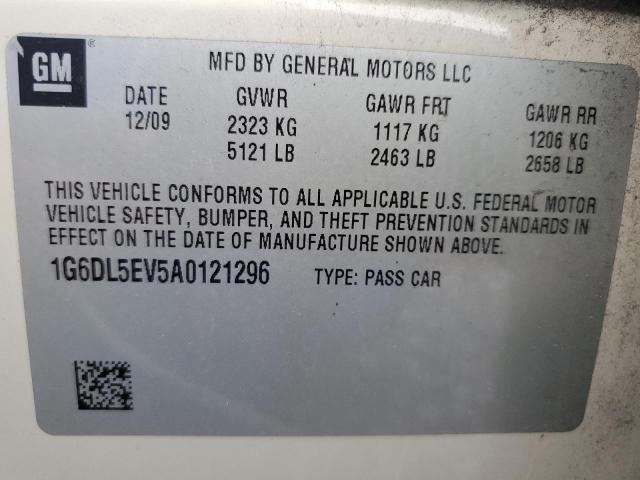 1G6DL5EV5A0121296 - 2010 CADILLAC CTS PERFORMANCE COLLECTION Кремовый фото 12