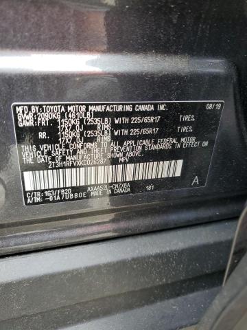 2T3H1RFVXKC026287 - 2019 TOYOTA RAV4 LE 石墨色 照片 13