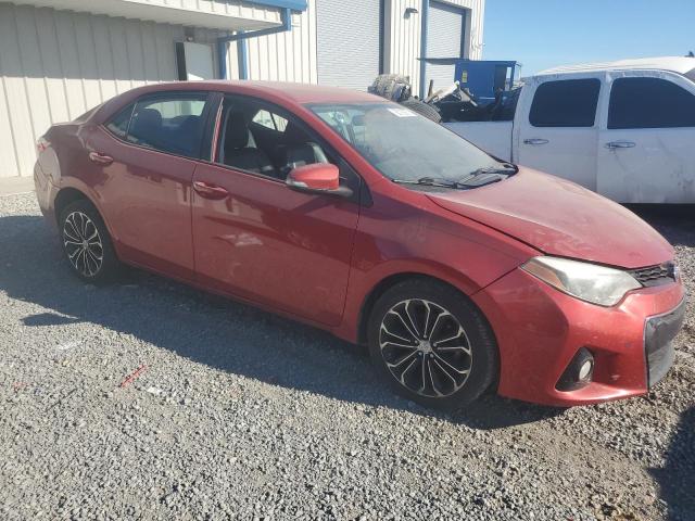 2T1BURHE7EC149178 - 2014 TOYOTA COROLLA L RED photo 4