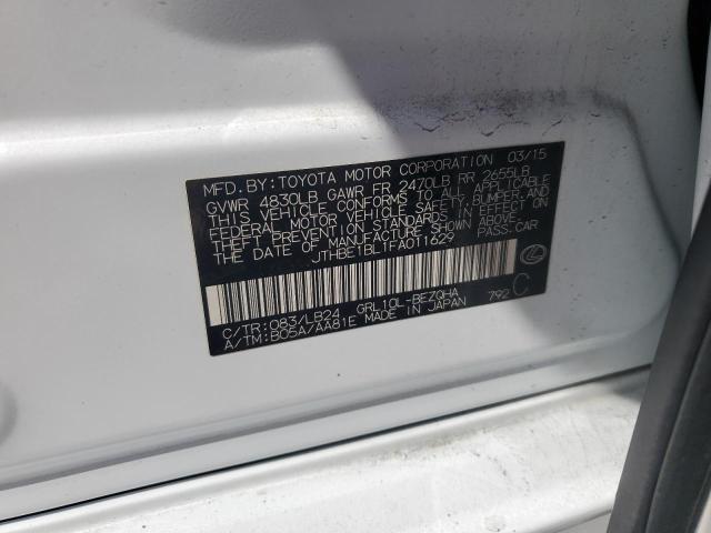 JTHBE1BL1FA011629 - 2015 LEXUS GS 350 WHITE photo 13