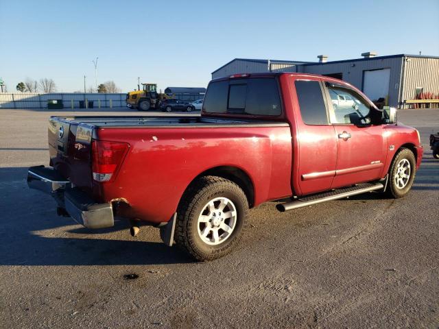 1N6AA06A44N509063 - 2004 NISSAN TITAN XE BURGUNDY photo 3