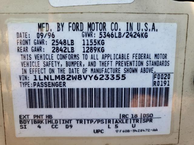 1LNLM82W8VY623355 - 1997 LINCOLN TOWN CAR SIGNATURE 米色 照片 13