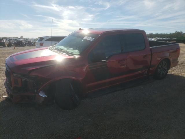 1FTEW1CG4JFD04157 - 2018 FORD F150 SUPERCREW RED photo 1