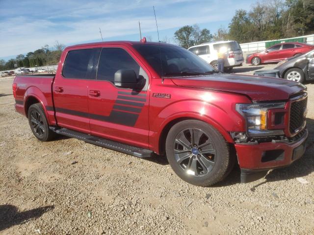 1FTEW1CG4JFD04157 - 2018 FORD F150 SUPERCREW RED photo 4