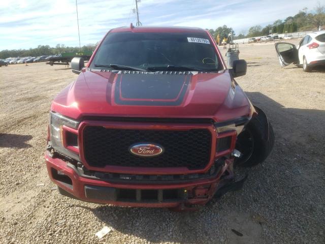 1FTEW1CG4JFD04157 - 2018 FORD F150 SUPERCREW RED photo 5