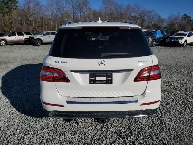 4JGDA5HBXFA582852 - 2015 MERCEDES-BENZ ML 350 4MATIC WHITE photo 6