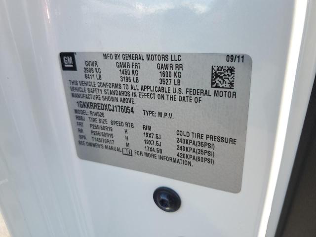 1GKKRREDXCJ176054 - 2012 GMC ACADIA SLT-1 Ağ foto 13