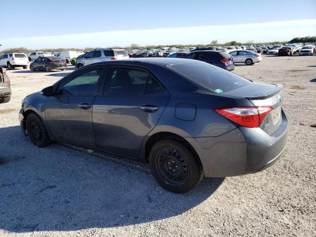 5YFBURHE3FP183684 - 2015 TOYOTA COROLLA L GRAY photo 2