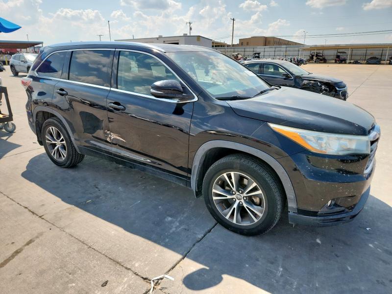 5TDKKRFH7GS177561 - 2016 TOYOTA HIGHLANDER XLE Czarny zdjęcie 4