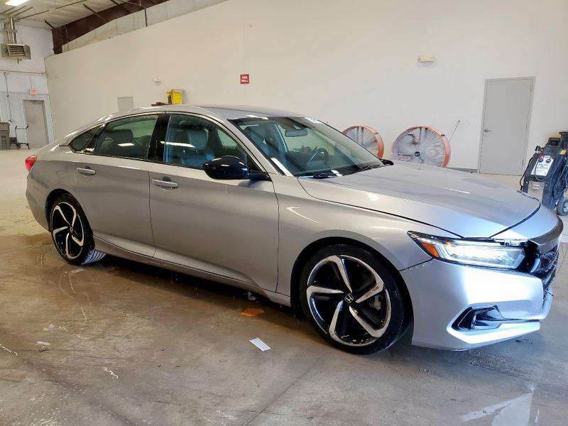 1HGCV1F30MA086854 - 2021 HONDA ACCORD SPORT 银色 照片 4