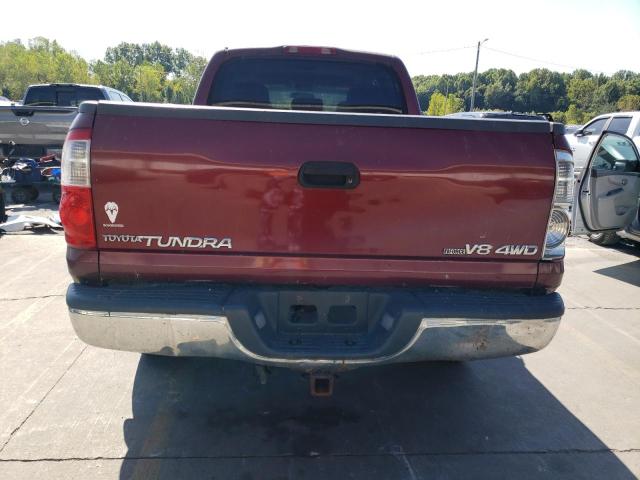 5TBDT44104S453114 - 2004 TOYOTA TUNDRA DOUBLE CAB SR5 BURGUNDY photo 6