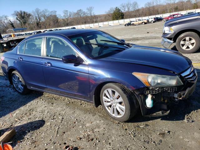 1HGCP2F82BA092440 - 2011 HONDA ACCORD EXL BLUE photo 4