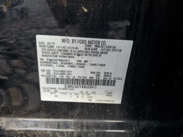 2LMHJ5AT1KBL03411 - 2019 LINCOLN MKT BLACK photo 14