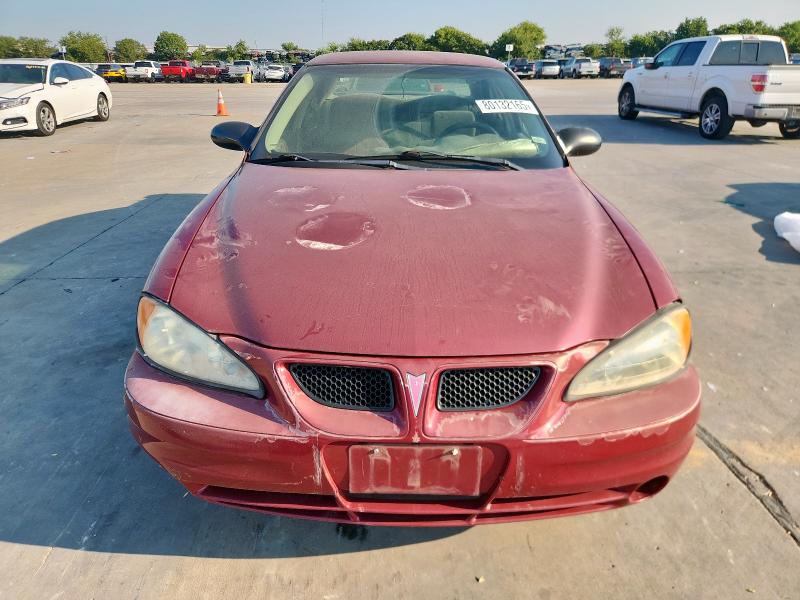 1G2NE52E35M189129 - 2005 PONTIAC GRAND AM SE RED photo 5