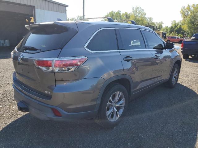 5TDKKRFH9ES029196 - 2014 TOYOTA HIGHLANDER XLE Gris foto 3