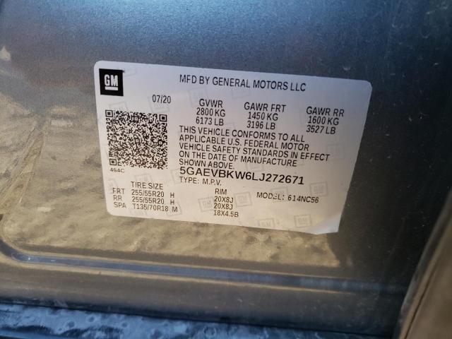 5GAEVBKW6LJ272671 - 2020 BUICK ENCLAVE PREMIUM GRAY photo 13