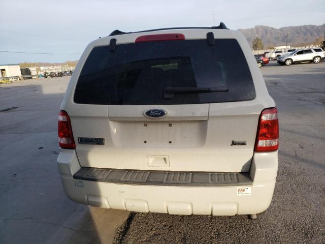 1FMCU0DG3AKB92721 - 2010 FORD ESCAPE XLT WHITE photo 6