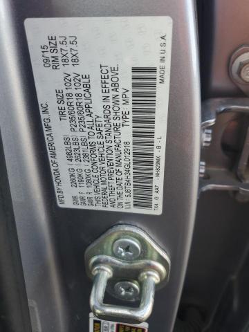 5J8TB4H34GL012918 - 2016 ACURA RDX BLUE photo 13