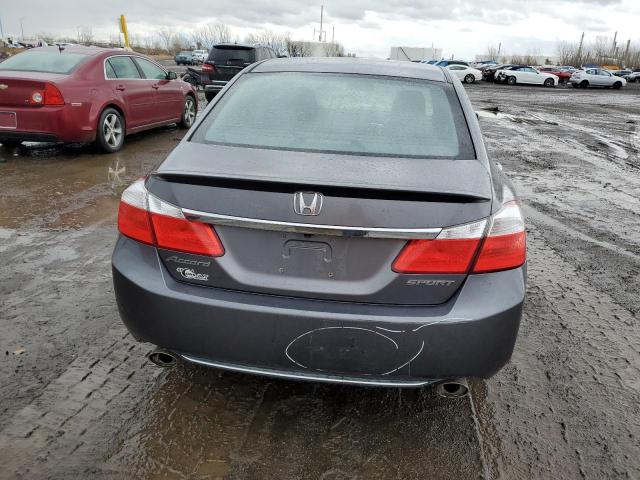 1HGCR2F56EA807580 - 2014 HONDA ACCORD SPORT GRAY photo 6