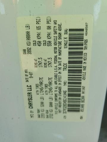 3D7KS28DX8G141046 - 2008 DODGE RAM 2500 ST Білий фото 13