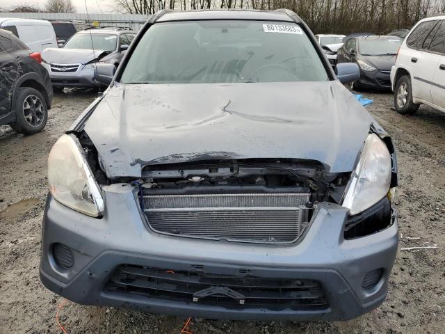 JHLRD78926C003015 - 2006 HONDA CR-V SE GRAY photo 5