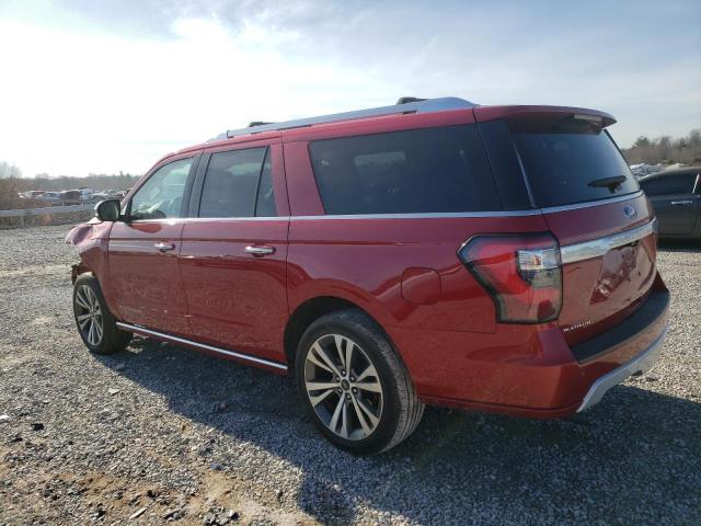 1FMJK1MT7LEA25716 - 2020 FORD EXPEDITION MAX PLATINUM RED photo 2