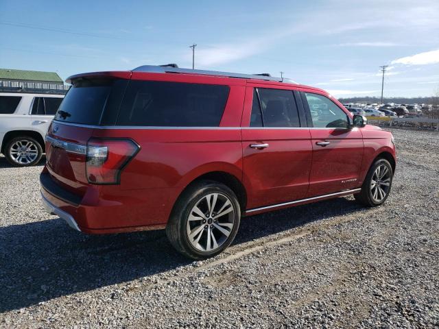 1FMJK1MT7LEA25716 - 2020 FORD EXPEDITION MAX PLATINUM RED photo 3